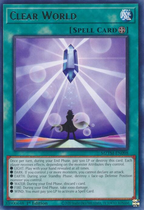 Clear World [MZTM-EN098] Rare | The CG Realm