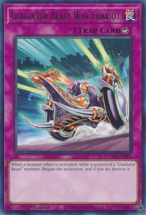 Gladiator Beast War Chariot [MZTM-EN105] Rare | The CG Realm