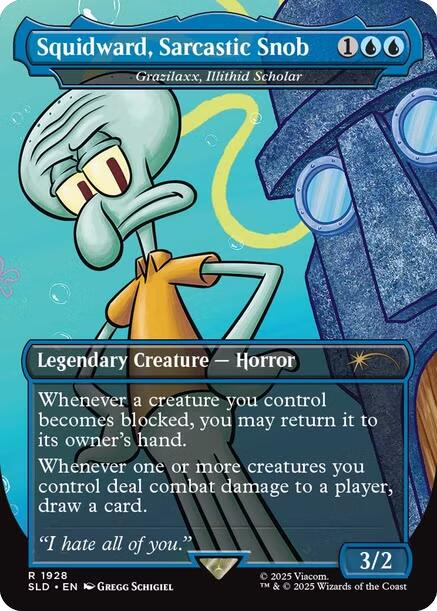 Squidward, Sarcastic Snob - Grazilaxx, Illithid Scholar [Secret Lair Drop Series] | The CG Realm