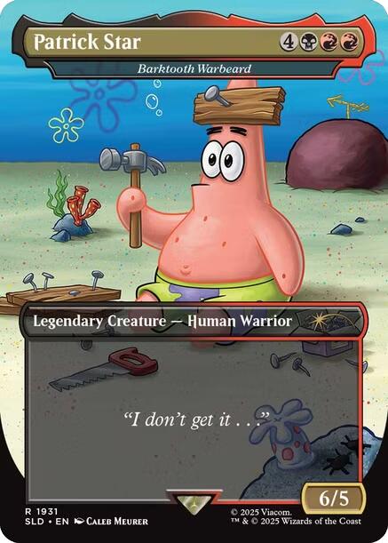 Patrick Star - Barktooth Warbeard [Secret Lair Drop Series] | The CG Realm