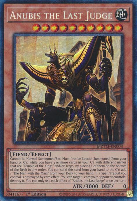 Anubis the Last Judge (Collector's Rare) [MZTM-EN003] Collector's Rare | The CG Realm