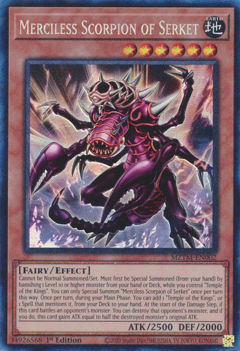 Merciless Scorpion of Serket (Collector's Rare) [MZTM-EN002] Ultra Rare | The CG Realm