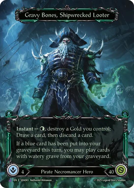 Gravy Bones, Shipwrecked Looter (Marvel) [SEA043] (High Seas)  Cold Foil | The CG Realm