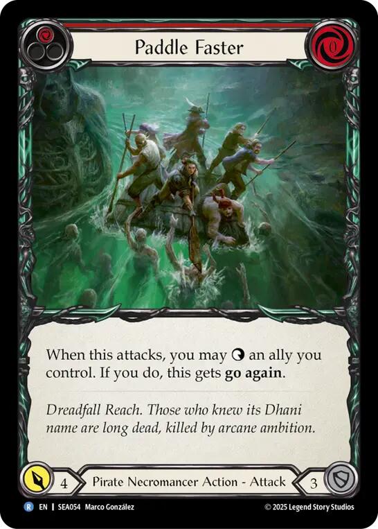 Paddle Faster [SEA054] (High Seas)  Rainbow Foil | The CG Realm