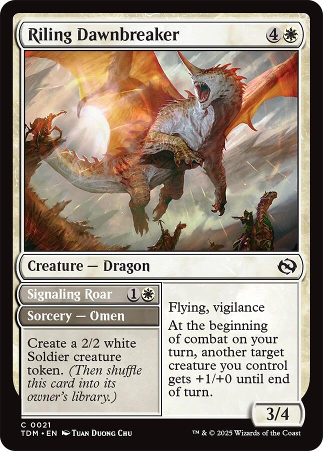 Riling Dawnbreaker [Tarkir: Dragonstorm] | The CG Realm