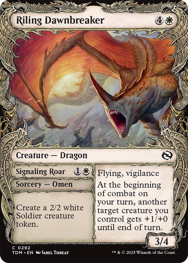 Riling Dawnbreaker (Showcase) [Tarkir: Dragonstorm] | The CG Realm