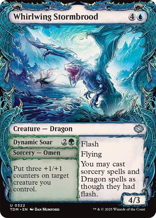 Whirlwing Stormbrood (Showcase) [Tarkir: Dragonstorm] | The CG Realm