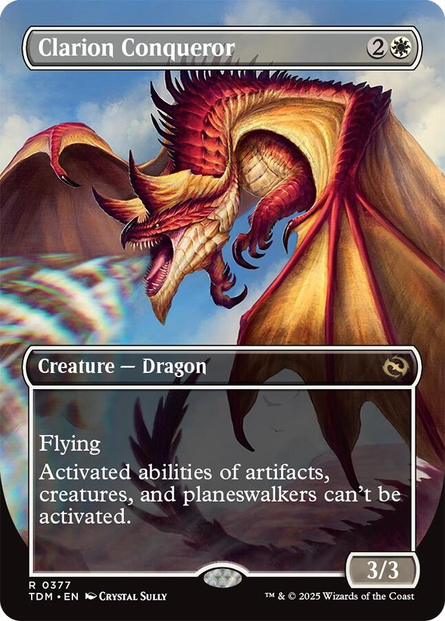 Clarion Conqueror (Borderless) [Tarkir: Dragonstorm] | The CG Realm