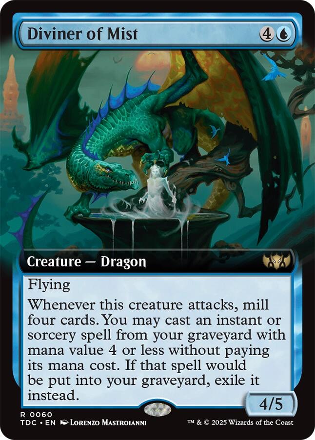 Diviner of Mist (Extended Art) [Tarkir: Dragonstorm Commander] | The CG Realm