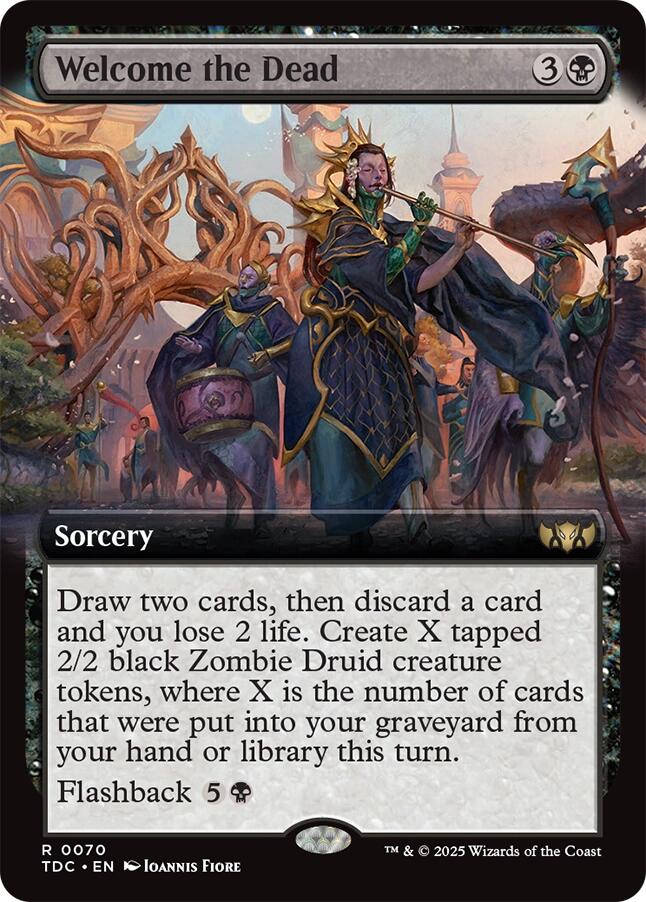 Welcome the Dead (Extended Art) [Tarkir: Dragonstorm Commander] | The CG Realm