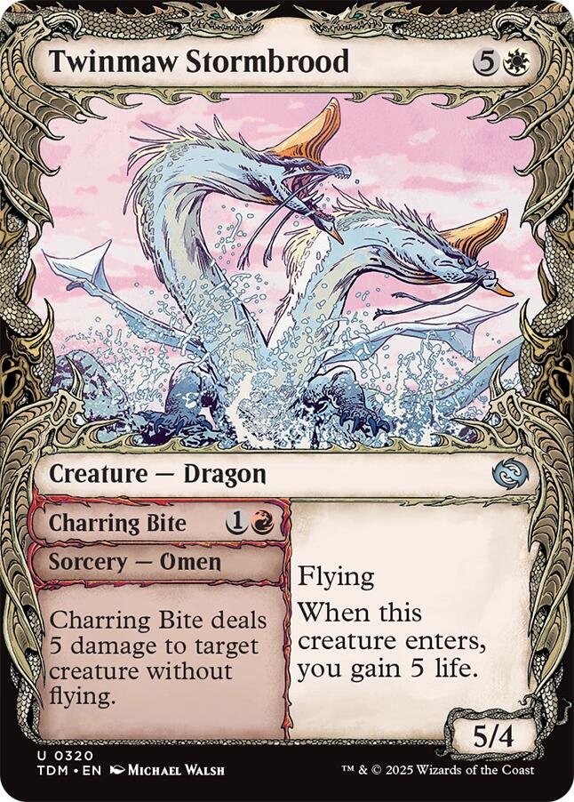 Twinmaw Stormbrood (Showcase) [Tarkir: Dragonstorm] | The CG Realm