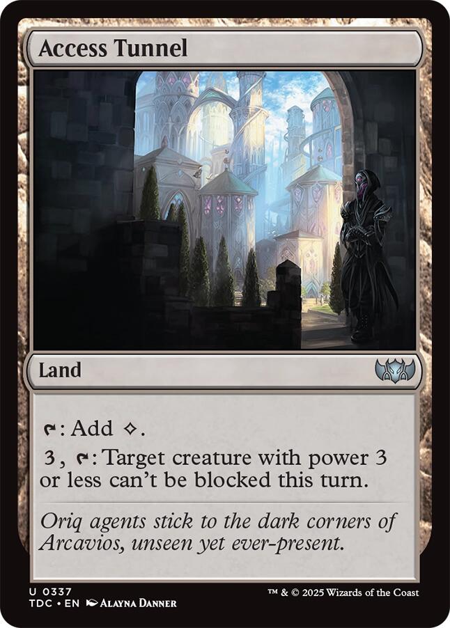 Access Tunnel [Tarkir: Dragonstorm Commander] | The CG Realm