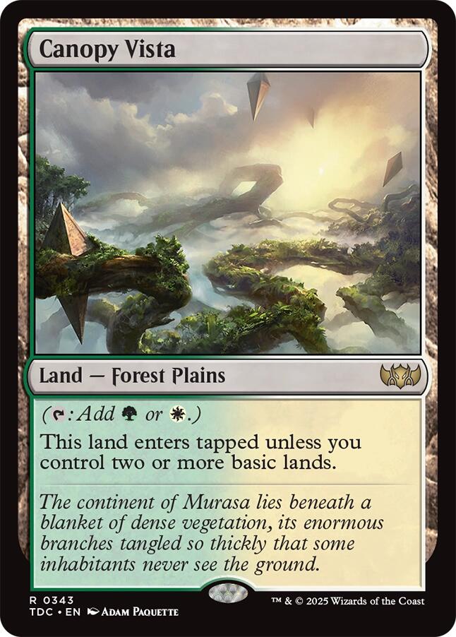 Canopy Vista [Tarkir: Dragonstorm Commander] | The CG Realm