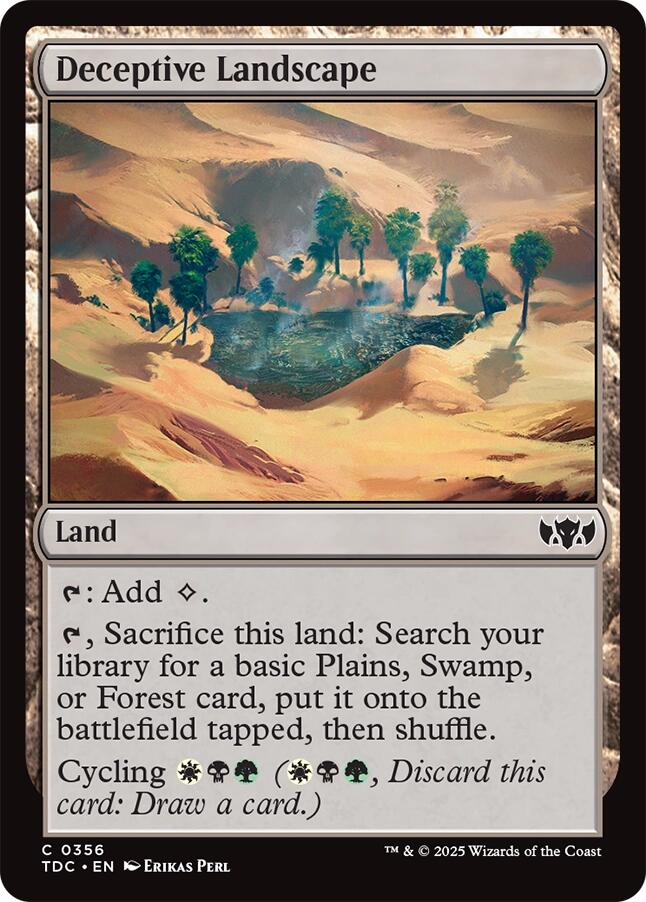 Deceptive Landscape [Tarkir: Dragonstorm Commander] | The CG Realm