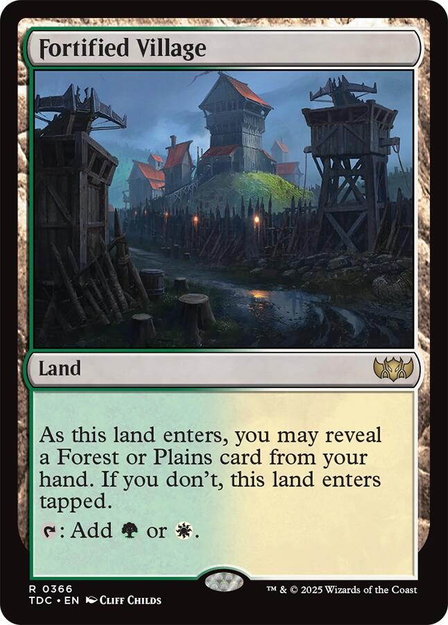 Fortified Village [Tarkir: Dragonstorm Commander] | The CG Realm