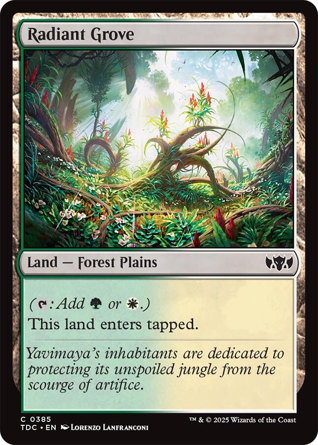 Radiant Grove [Tarkir: Dragonstorm Commander] | The CG Realm