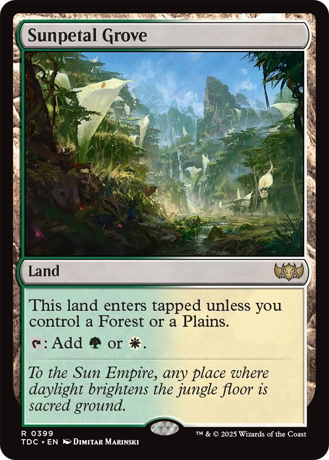 Sunpetal Grove [Tarkir: Dragonstorm Commander] | The CG Realm