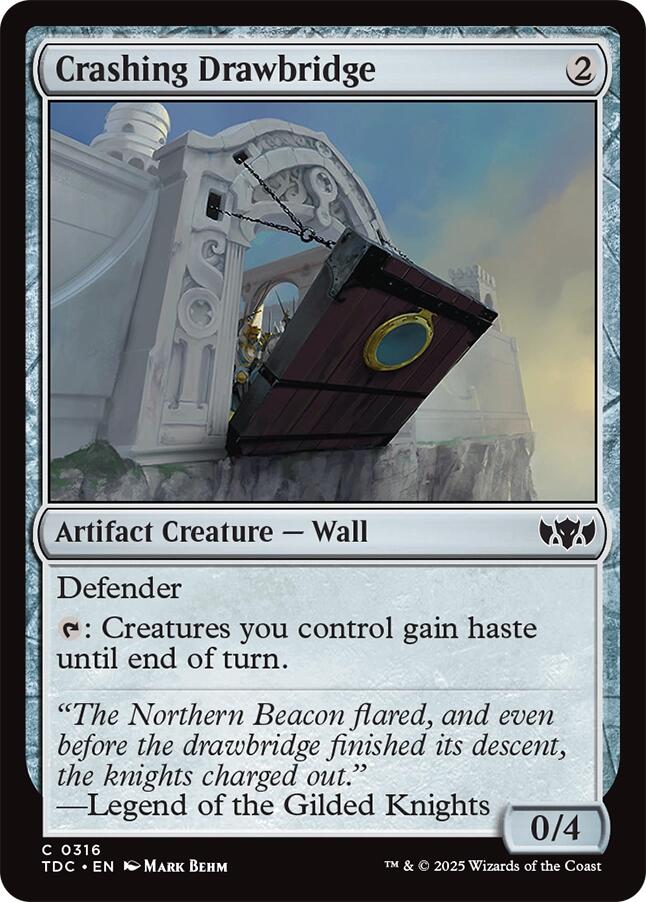 Crashing Drawbridge [Tarkir: Dragonstorm Commander] | The CG Realm