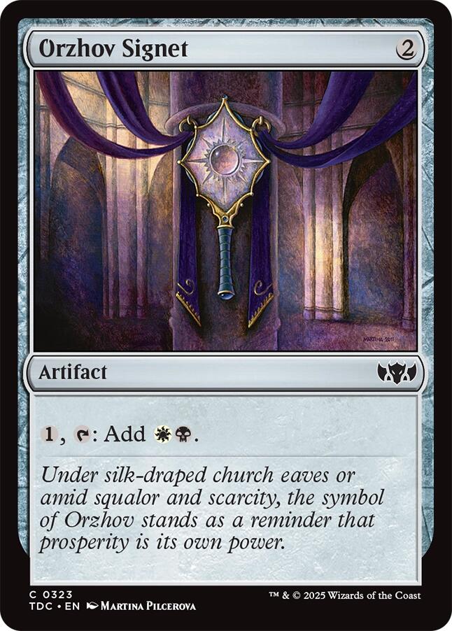 Orzhov Signet [Tarkir: Dragonstorm Commander] | The CG Realm