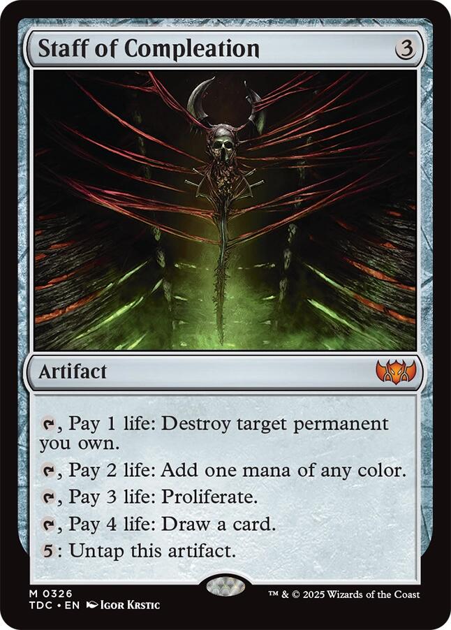 Staff of Compleation [Tarkir: Dragonstorm Commander] | The CG Realm