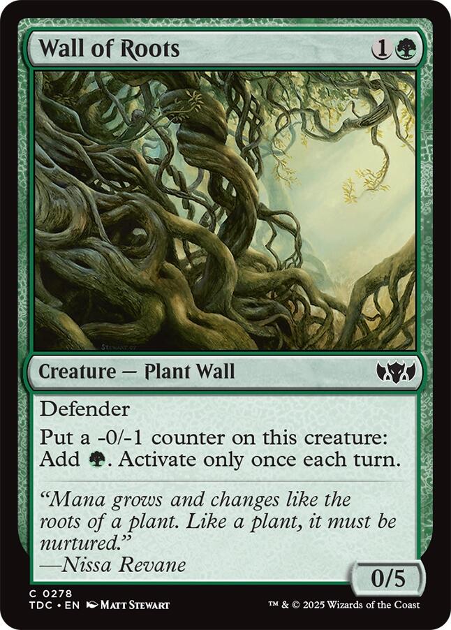Wall of Roots [Tarkir: Dragonstorm Commander] | The CG Realm