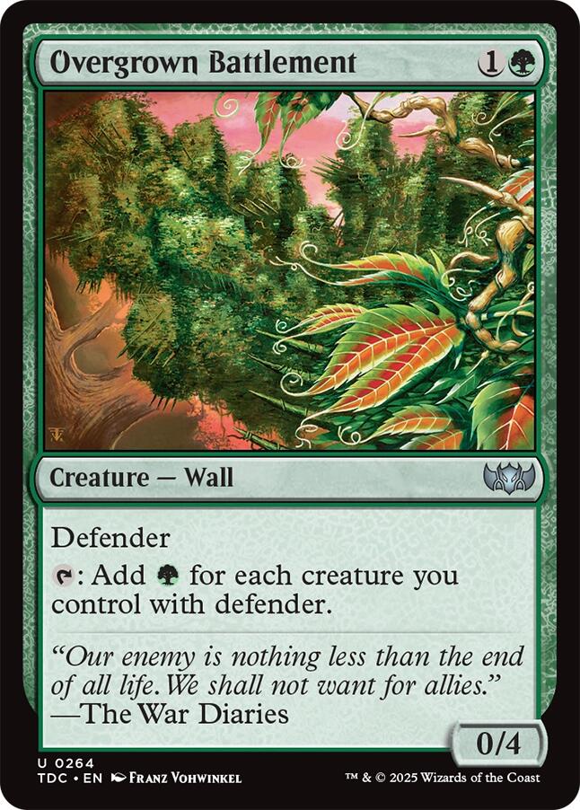 Overgrown Battlement [Tarkir: Dragonstorm Commander] | The CG Realm