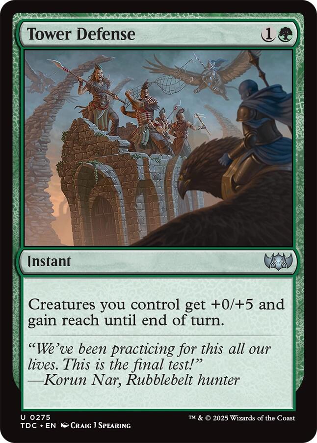 Tower Defense [Tarkir: Dragonstorm Commander] | The CG Realm