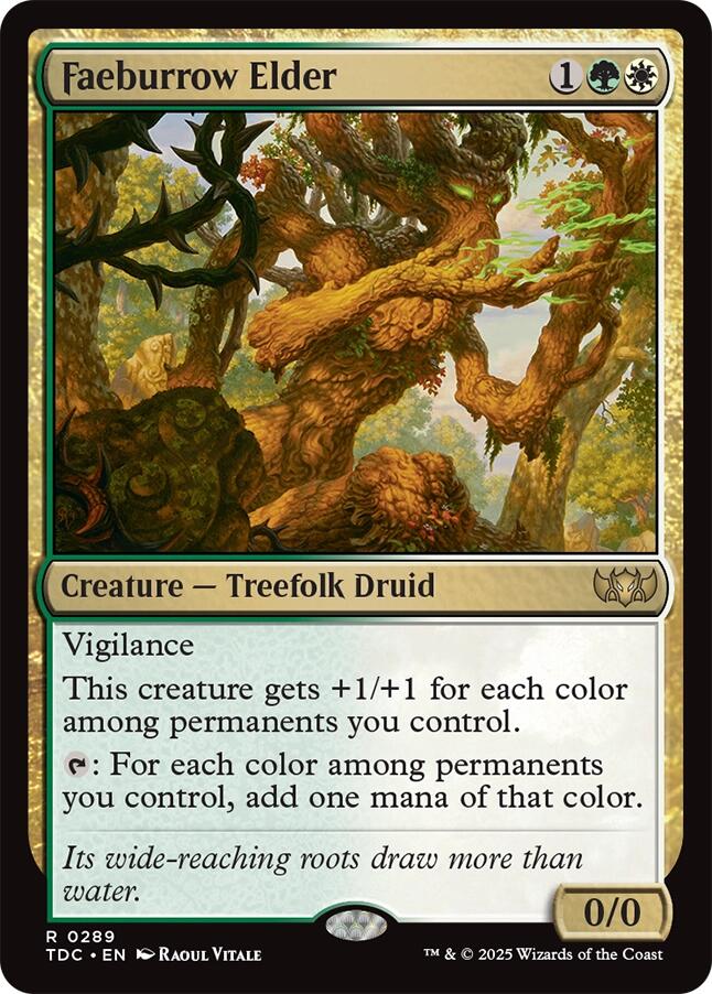 Faeburrow Elder [Tarkir: Dragonstorm Commander] | The CG Realm