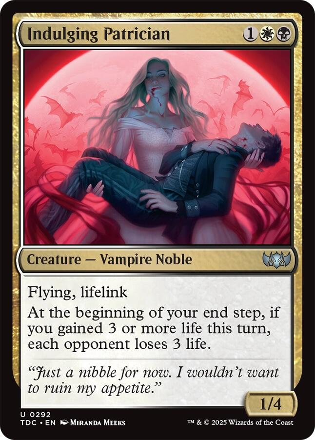 Indulging Patrician [Tarkir: Dragonstorm Commander] | The CG Realm