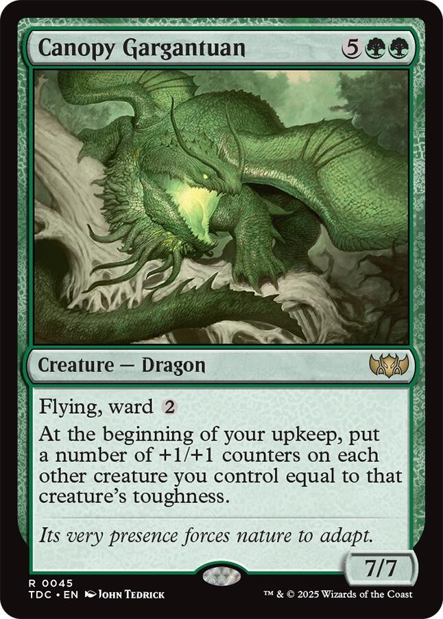 Canopy Gargantuan [Tarkir: Dragonstorm Commander] | The CG Realm