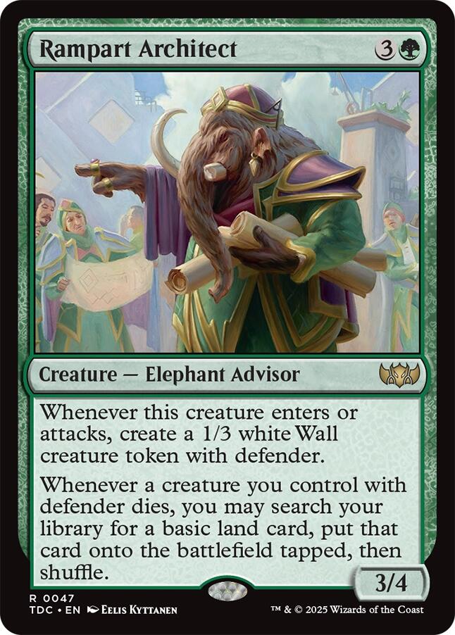 Rampart Architect [Tarkir: Dragonstorm Commander] | The CG Realm