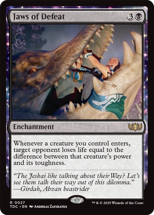 Jaws of Defeat [Tarkir: Dragonstorm Commander] | The CG Realm