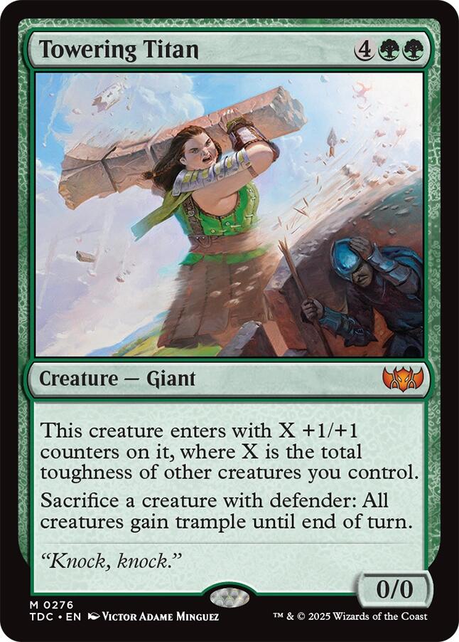 Towering Titan [Tarkir: Dragonstorm Commander] | The CG Realm