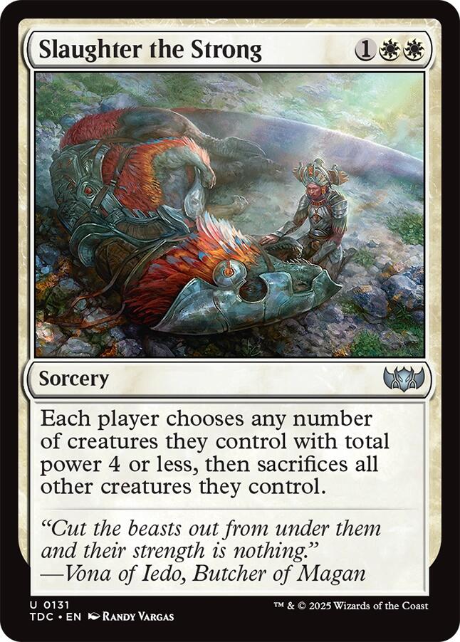Slaughter the Strong [Tarkir: Dragonstorm Commander] | The CG Realm