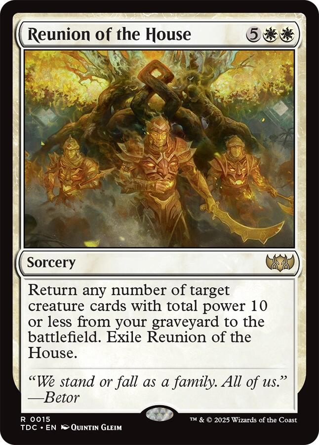 Reunion of the House [Tarkir: Dragonstorm Commander] | The CG Realm