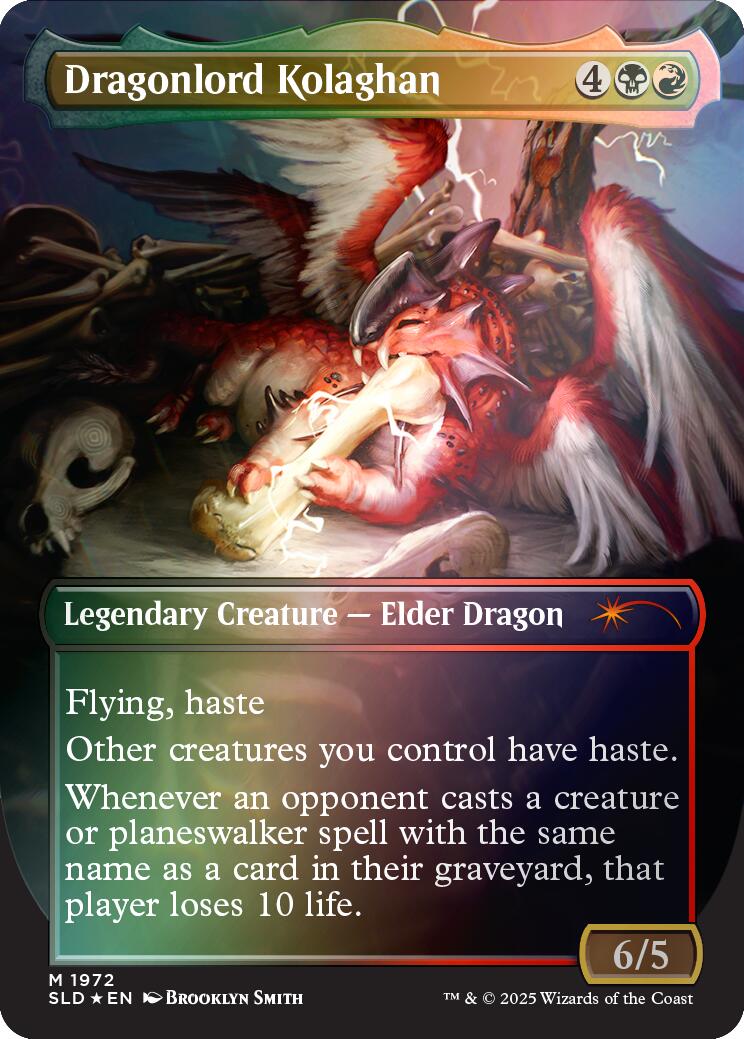 Dragonlord Kolaghan (1972) (Rainbow Foil) (SLD-1972) - Secret Lair Drop Series Foil