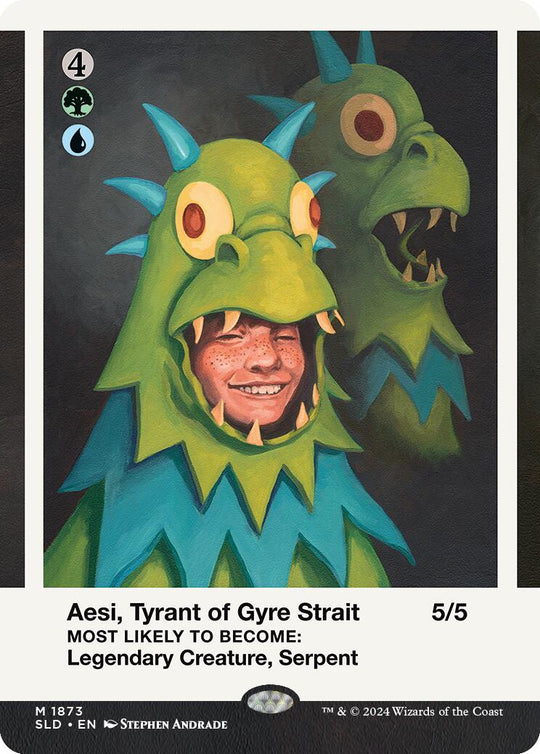 Aesi, Tyrant of Gyre Strait (SLD-1873) - Secret Lair Drop (Borderless)