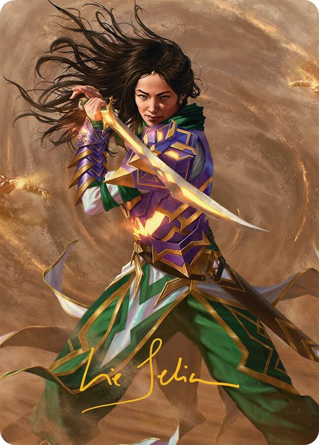 Descendant of Storms Art Card (2/54) (Gold-Stamped Signature) [Tarkir: Dragonstorm Art Series] | The CG Realm