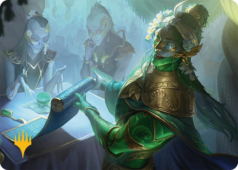 Sibsig Appraiser Art Card (8/54) (Gold-Stamped Signature) [Tarkir: Dragonstorm Art Series] | The CG Realm