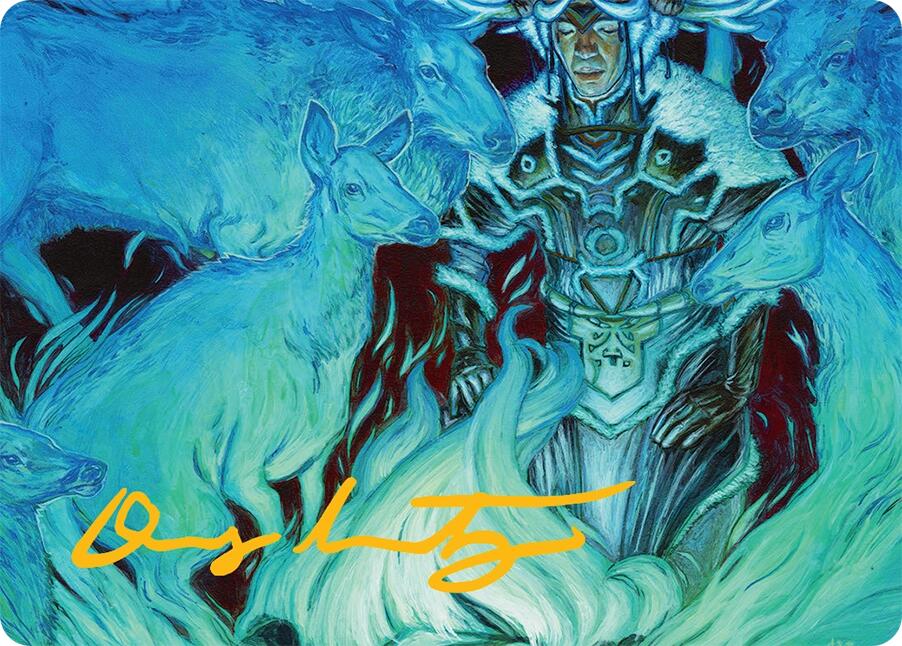Unending Whisper Art Card (9/54) (Gold-Stamped Signature) [Tarkir: Dragonstorm Art Series] | The CG Realm