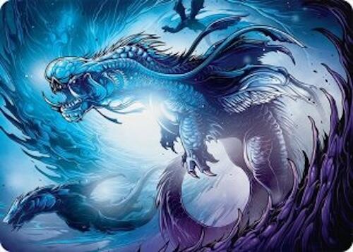 Roiling Dragonstorm Art Card (33/54) [Tarkir: Dragonstorm Art Series] | The CG Realm
