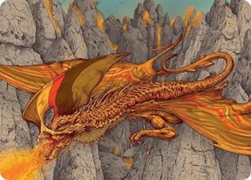 Magmatic Hellkite Art Card (34/54) [Tarkir: Dragonstorm Art Series] | The CG Realm