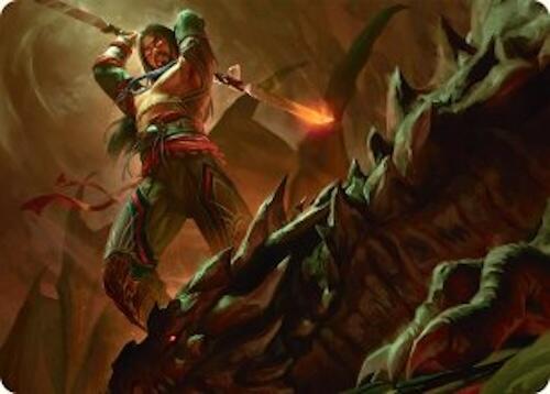 Sarkhan's Resolve Art Card (18/54) [Tarkir: Dragonstorm Art Series] | The CG Realm