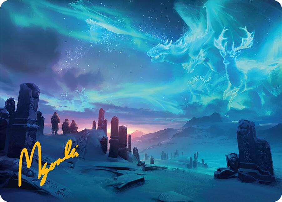 Auroral Procession Art Card (20/54) (Gold-Stamped Signature) [Tarkir: Dragonstorm Art Series] | The CG Realm
