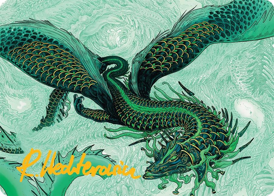 Teval, Arbiter of Virtue Art Card (38/54) (Gold-Stamped Signature) [Tarkir: Dragonstorm Art Series] | The CG Realm
