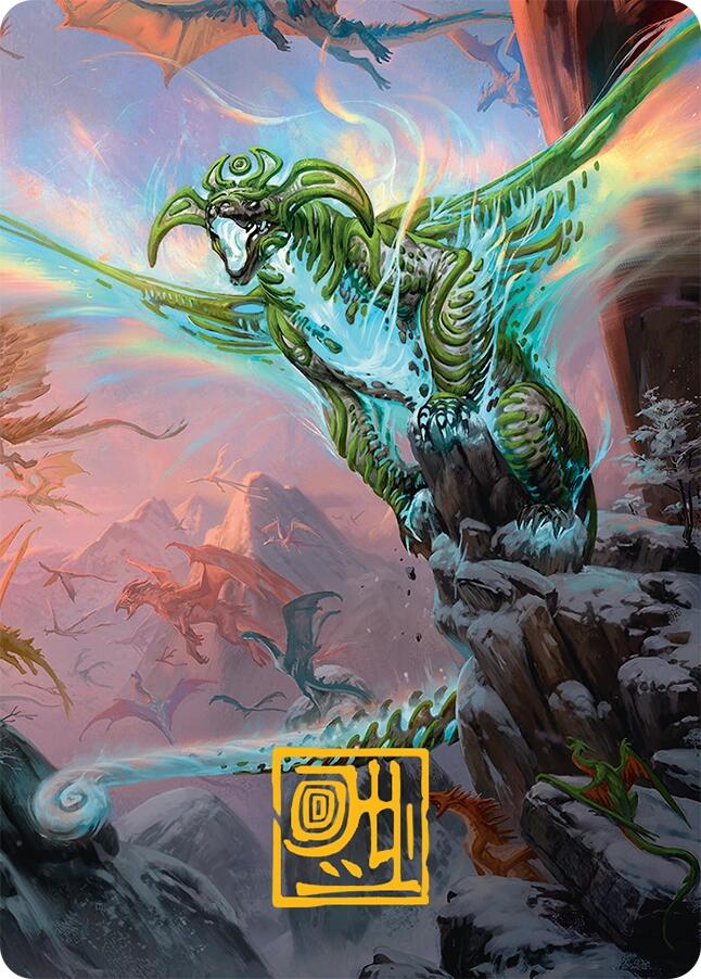 Ureni of the Unwritten Art Card (51/54) (Gold-Stamped Signature) [Tarkir: Dragonstorm Art Series] | The CG Realm