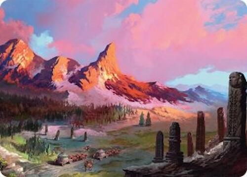 Rugged Highlands Art Card (29/54) [Tarkir: Dragonstorm Art Series] | The CG Realm