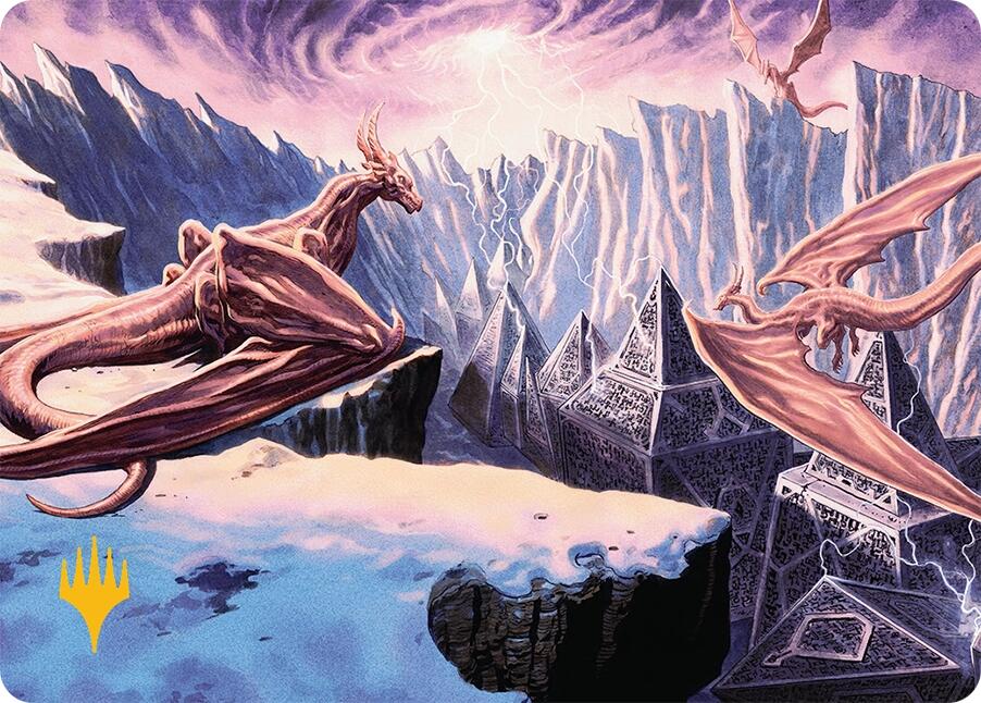 Maelstrom of the Spirit Dragon (42/54) (Gold-Stamped) [Tarkir: Dragonstorm Art Series] | The CG Realm