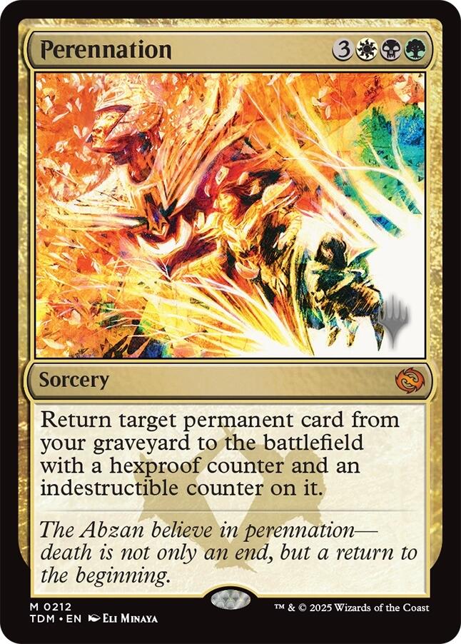 Perennation [Tarkir: Dragonstorm Promos] | The CG Realm