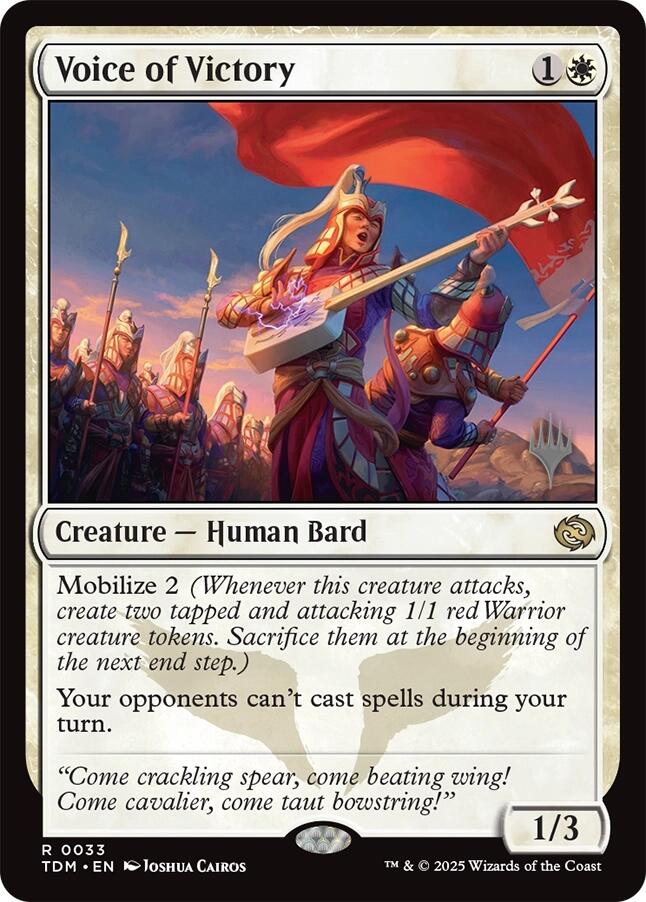 Voice of Victory [Tarkir: Dragonstorm Promos] | The CG Realm